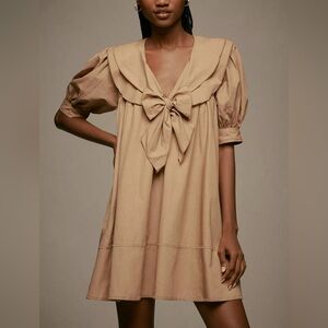 PILCRO Anthropologie Short Sleeve Tunic Mini Dress